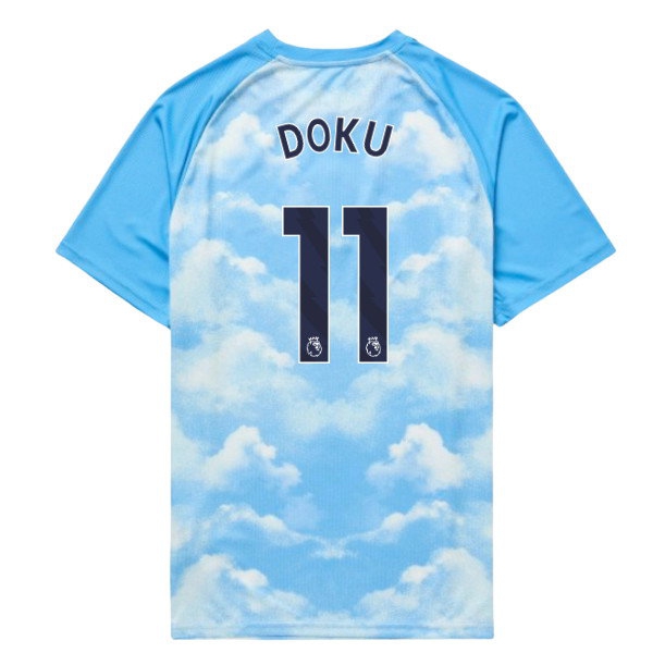 2026 2027 Man City Warm Up Blue) Kids Uniform (Icy (Doku 11)-ProGear Kits